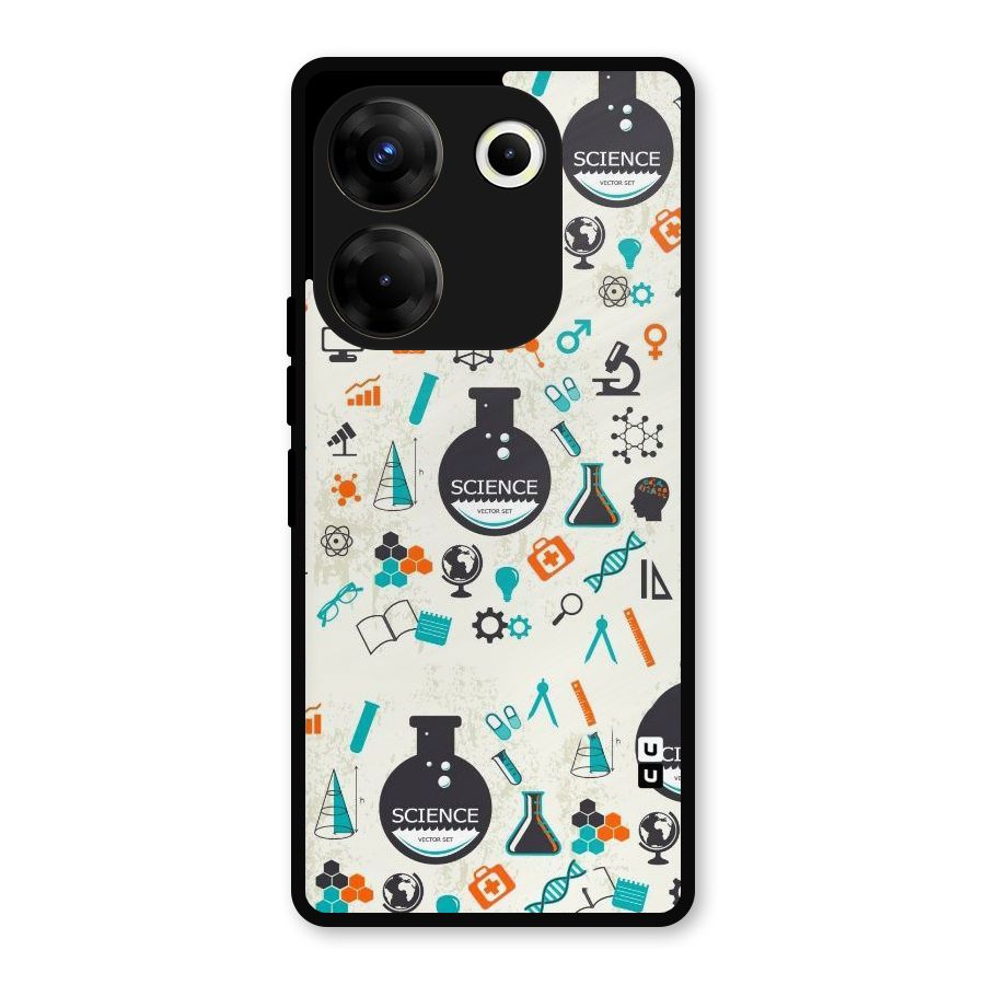 Science Side Metal Back Case for Tecno Camon 20 Pro