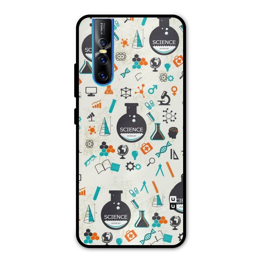 Science Side Metal Back Case for Vivo V15 Pro