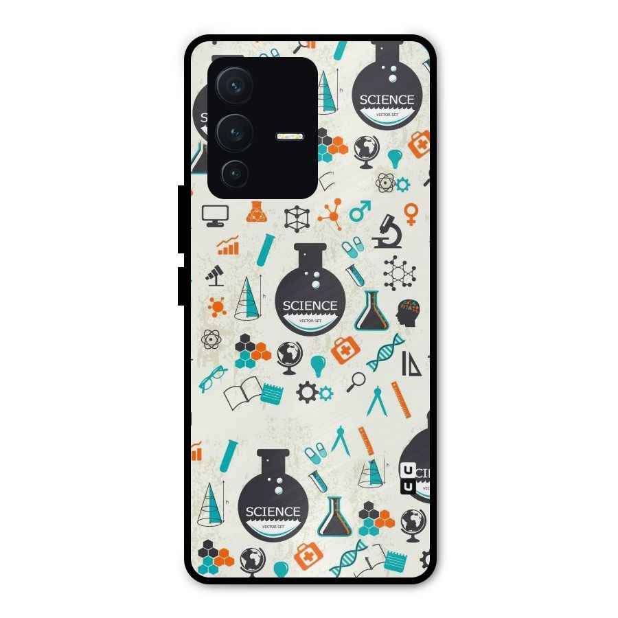 Science Side Metal Back Case for Vivo V23 Pro