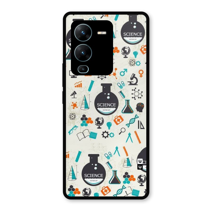 Science Side Metal Back Case for Vivo V25 Pro