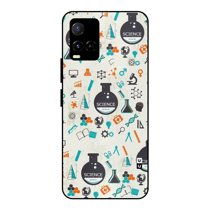 Science Side Metal Back Case for Vivo Y21T