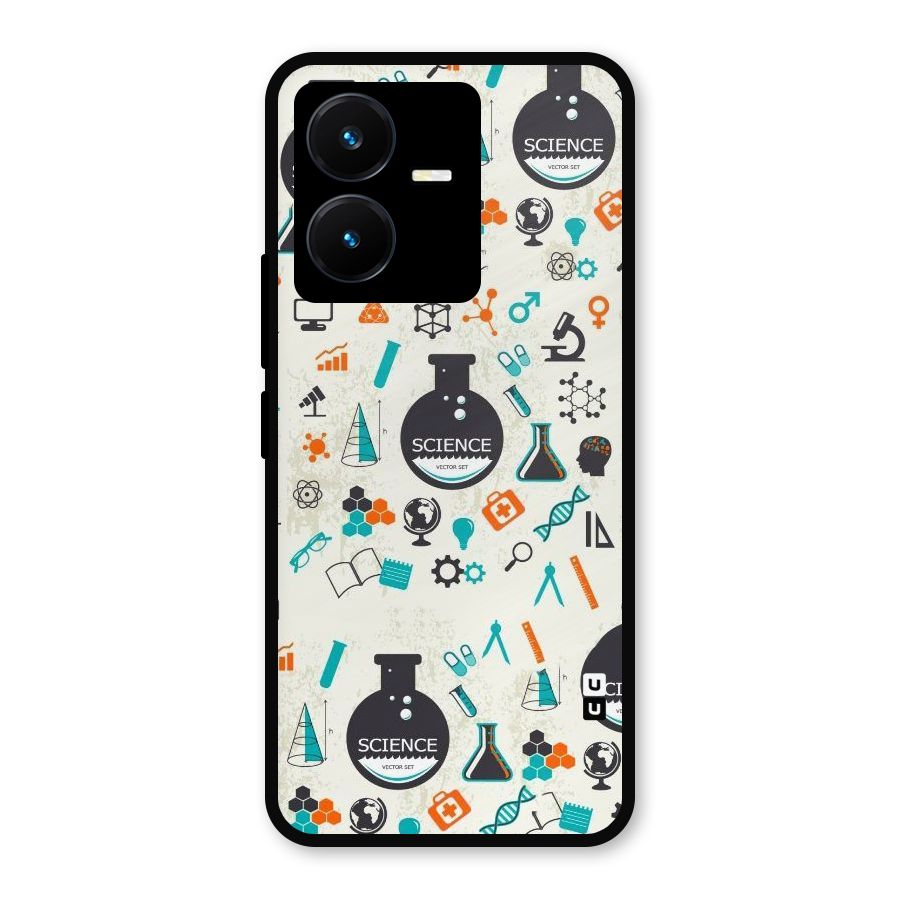 Science Side Metal Back Case for Vivo Y22s