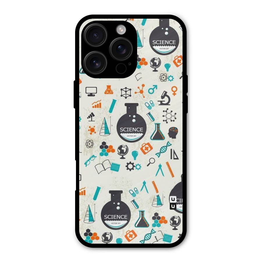 Science Side Metal Back Case for iPhone 16 Pro Max