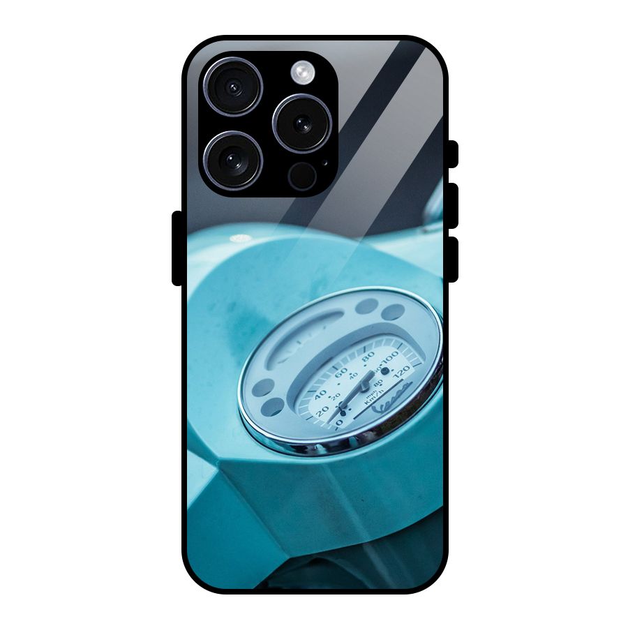 Scooter Meter Glass Back Case for iPhone 15 Pro