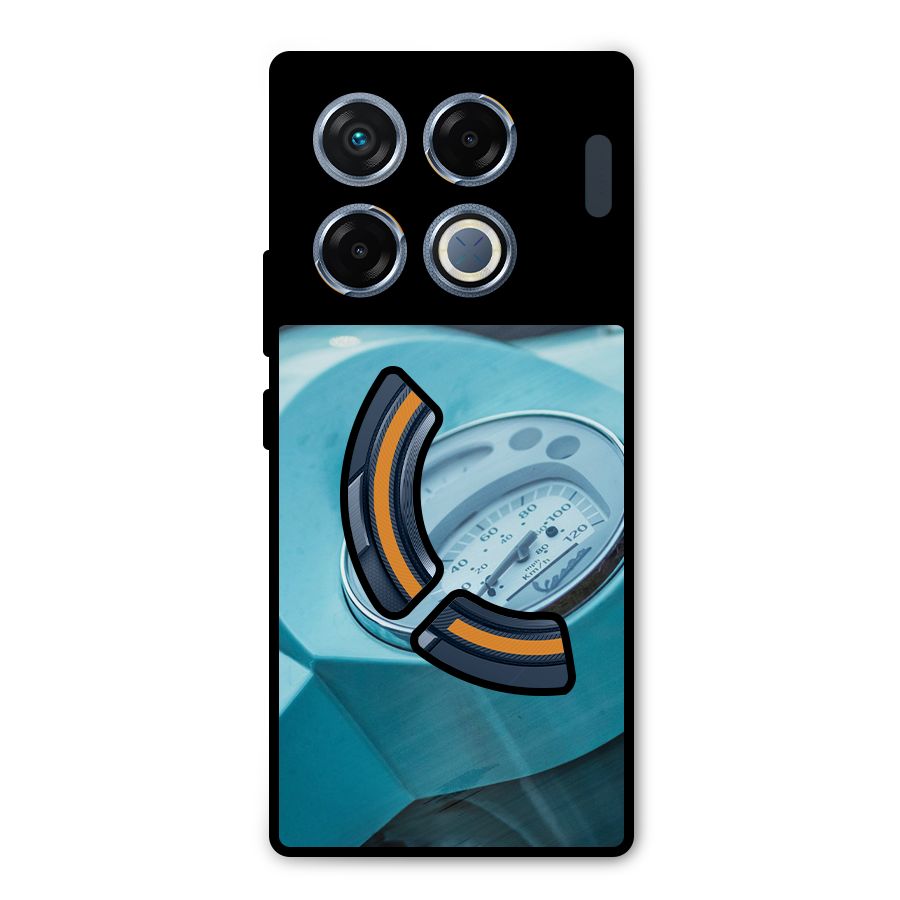 Scooter Meter Metal Back Case for Infinix GT 20 Pro