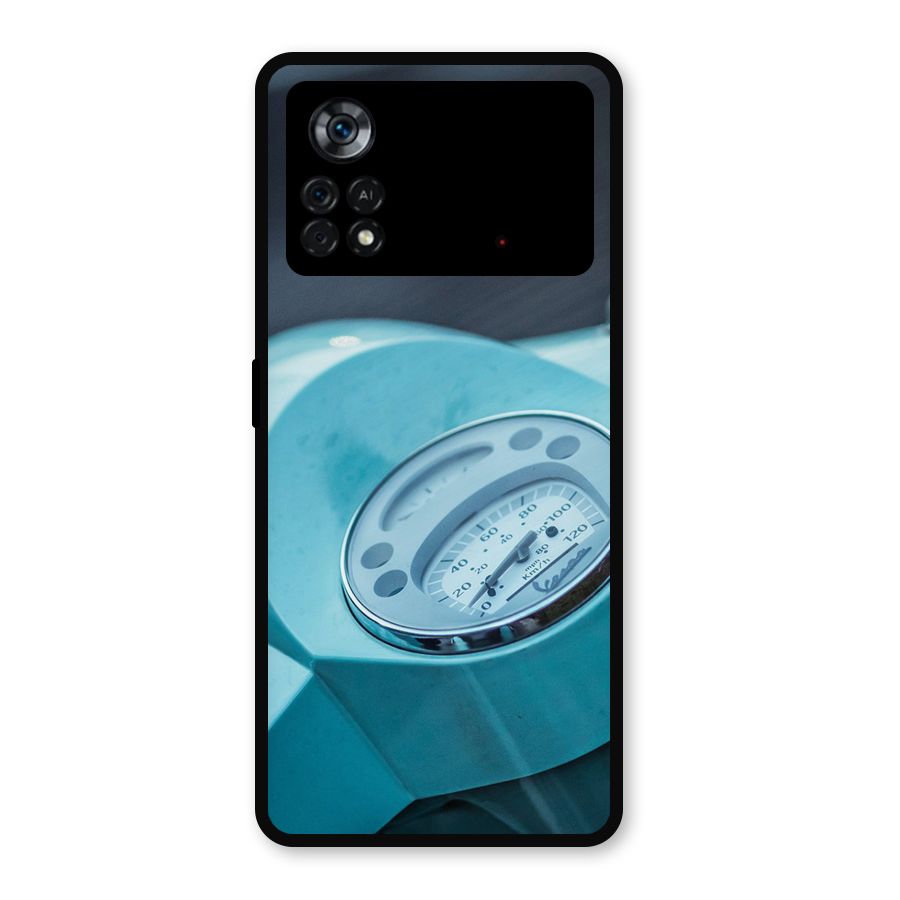 Scooter Meter Metal Back Case for Poco X4 Pro 5G
