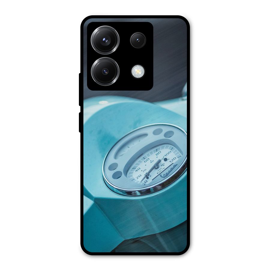 Scooter Meter Metal Back Case for Poco X6