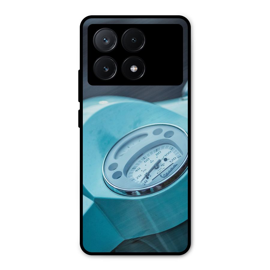 Scooter Meter Metal Back Case for Poco X6 Pro