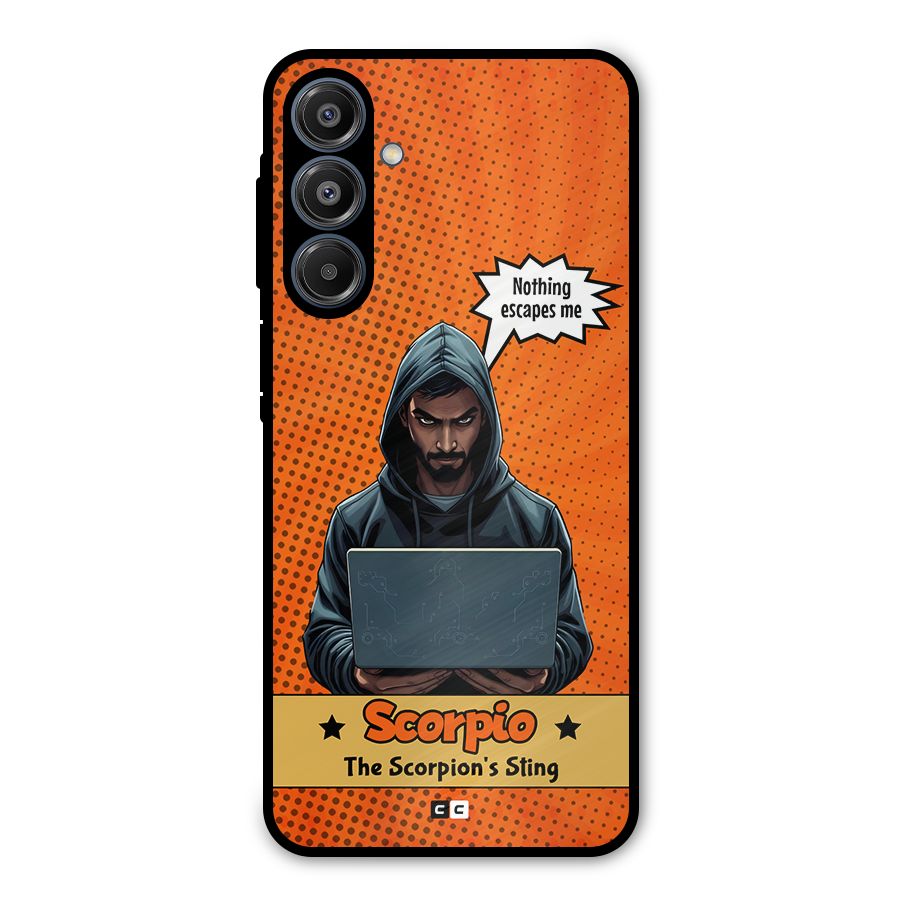 Scorpio Warning Metal Back Case for Galaxy A16 5G
