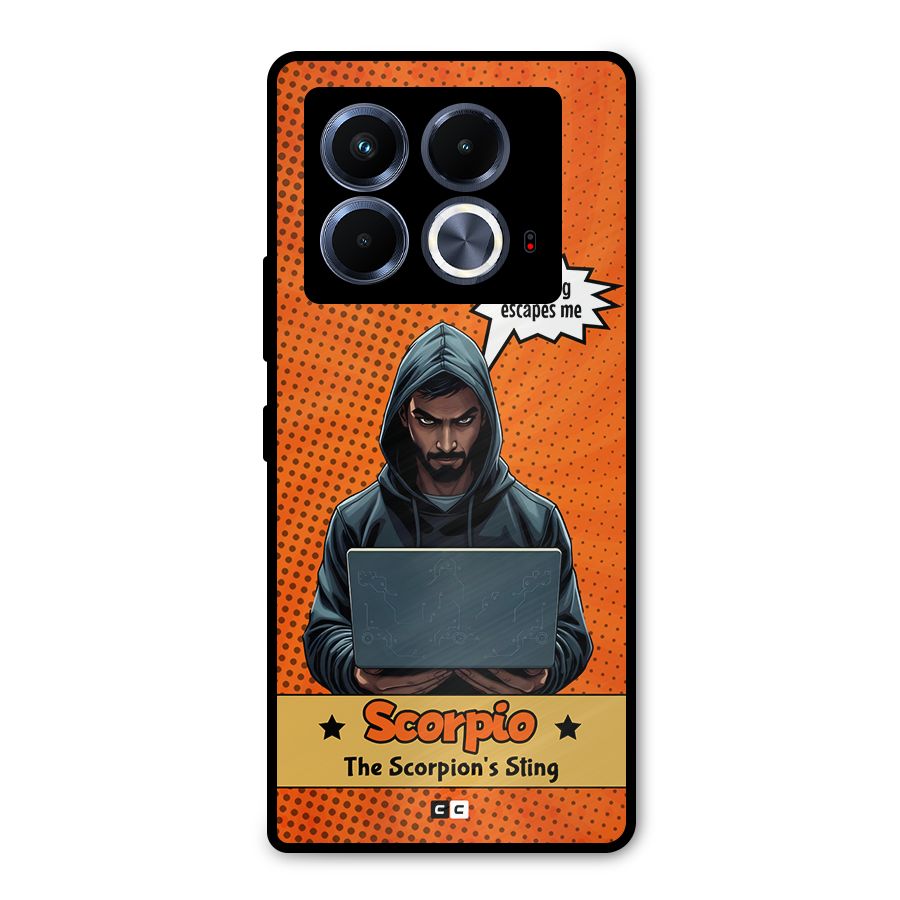 Scorpio Warning Metal Back Case for Infinix Note 40 5G