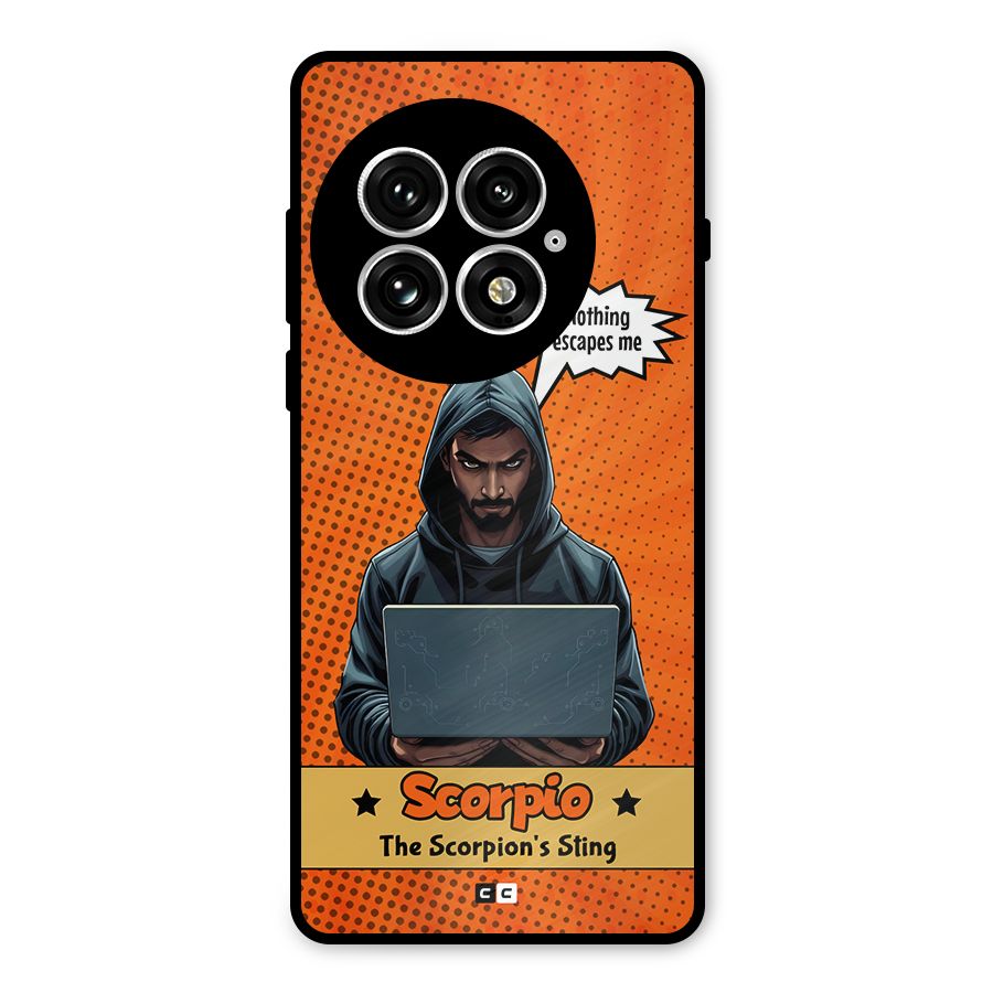 Scorpio Warning Metal Back Case for OnePlus 13