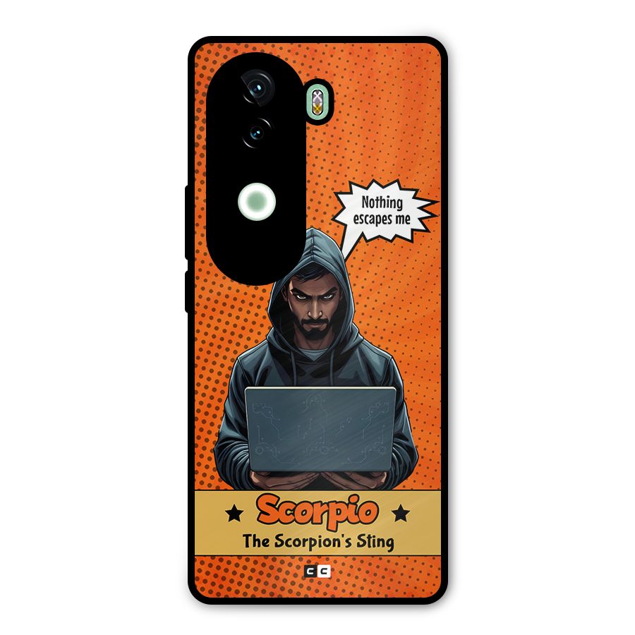 Scorpio Warning Metal Back Case for Vivo V40e