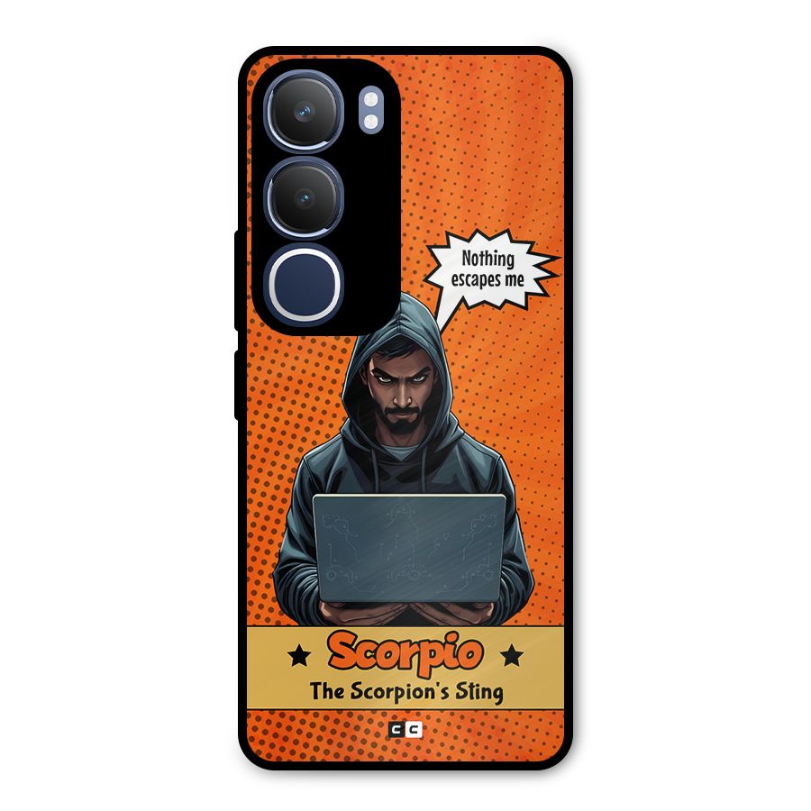 Scorpio Warning Metal Back Case for Vivo Y29