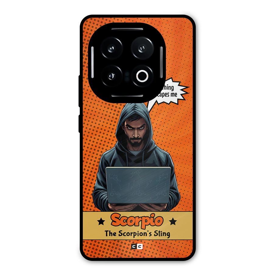 Scorpio Warning Metal Back Case for iQOO 13