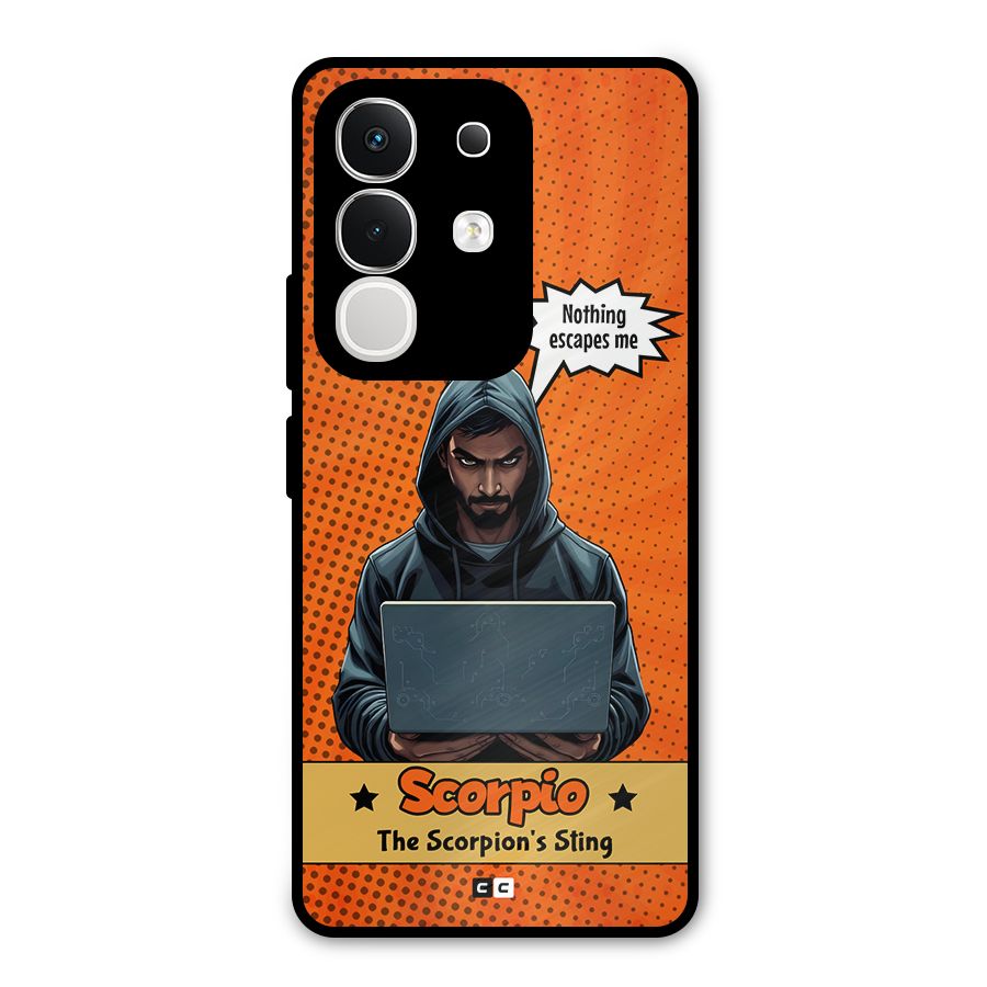 Scorpio Warning Metal Back Case for iQOO Z10x
