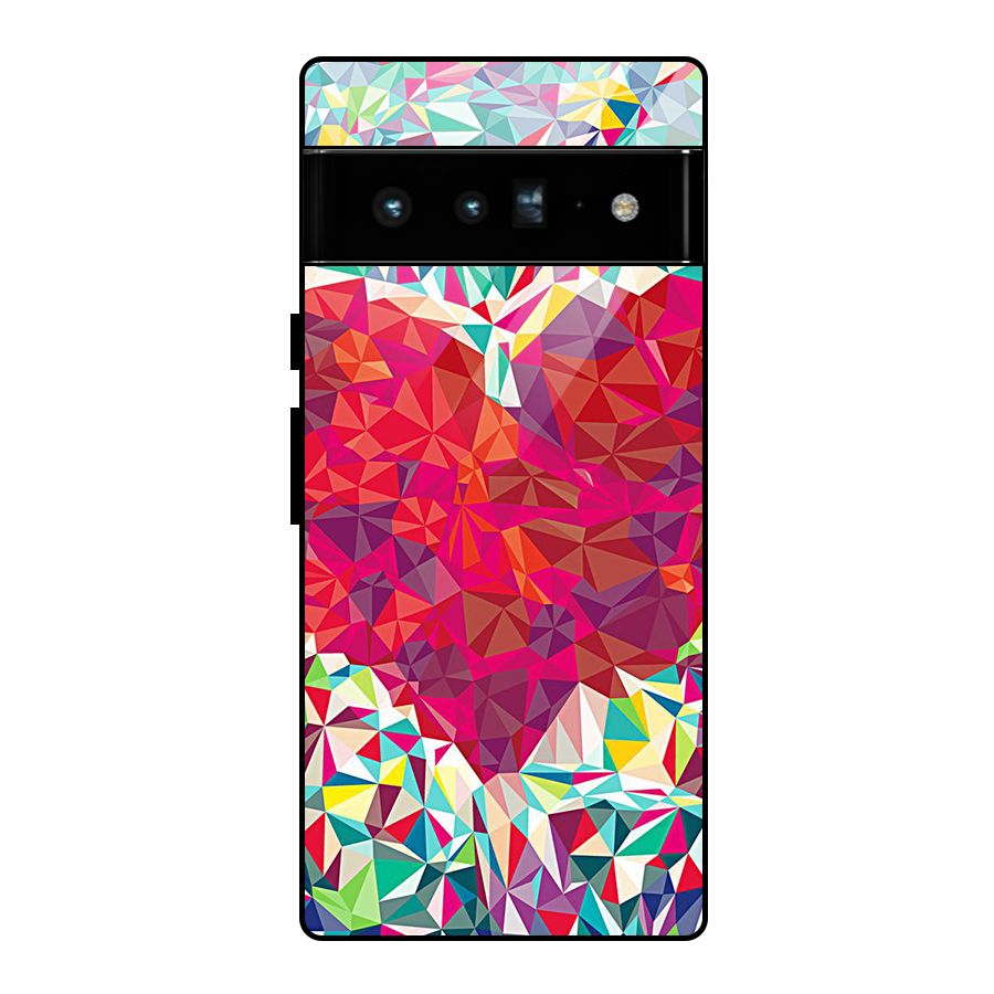 Scrumbled Heart Glass Back Case for Google Pixel 6 Pro