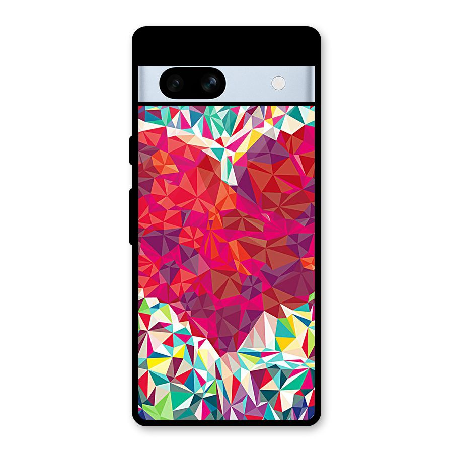 Scrumbled Heart Glass Back Case for Google Pixel 7a