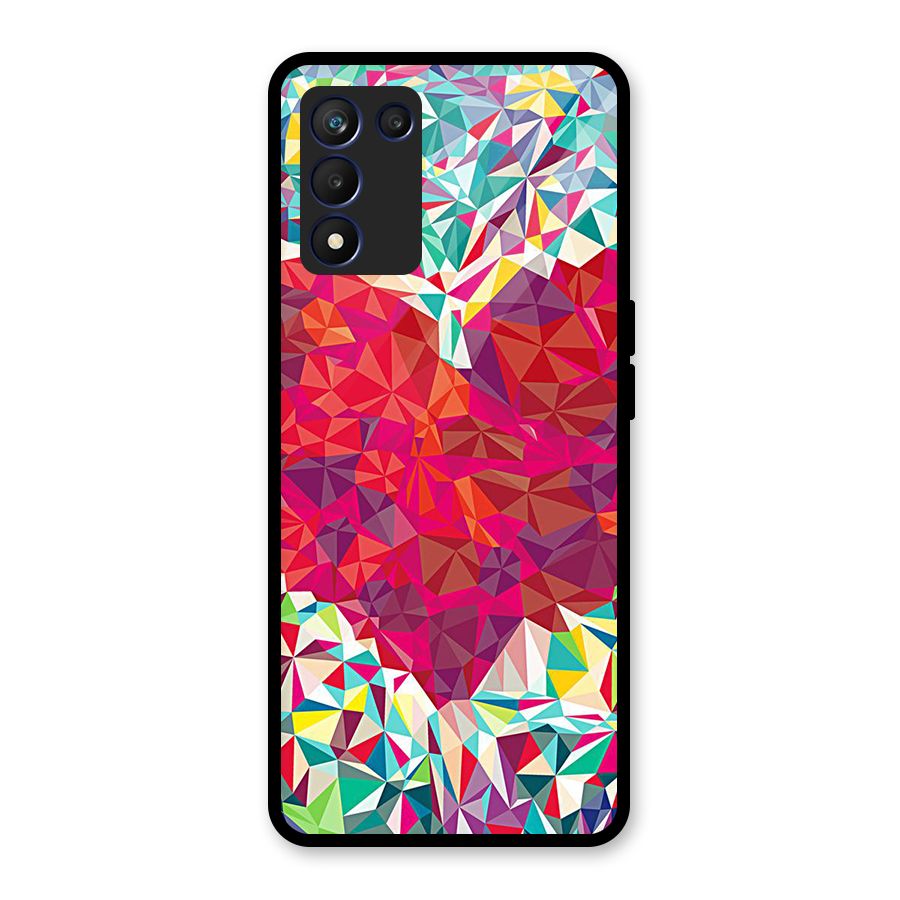 Scrumbled Heart Glass Back Case for Realme 9 5G Speed