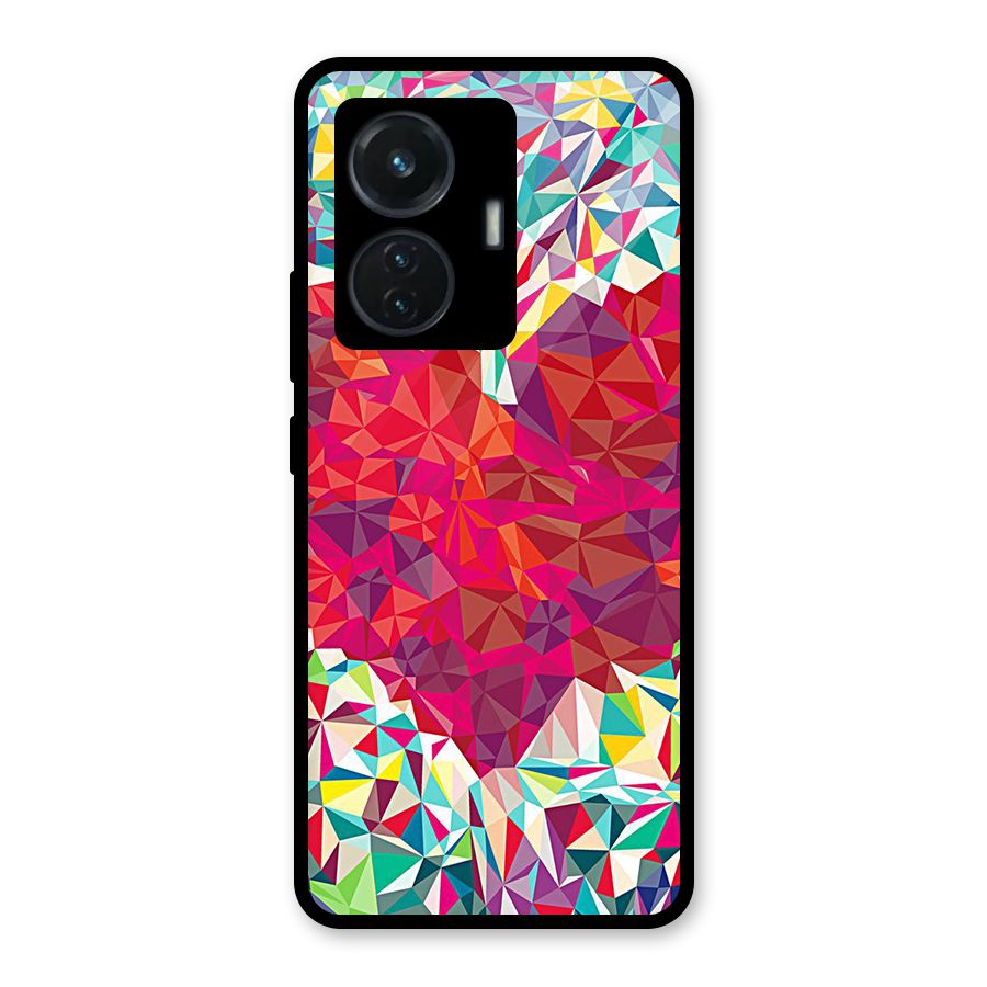 Scrumbled Heart Glass Back Case for iQOO Z6 44W