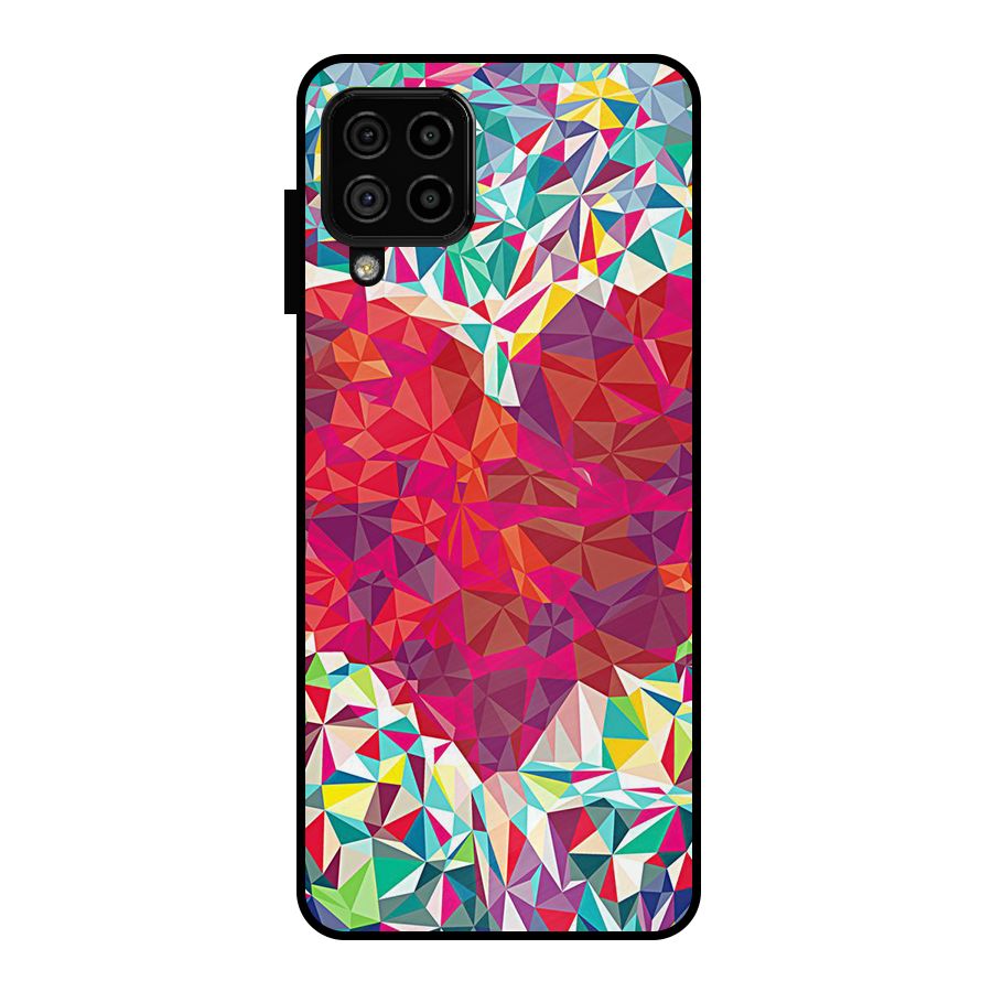 Scrumbled Heart Metal Back Case for Galaxy A22 4G