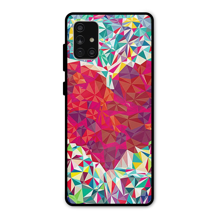 Scrumbled Heart Metal Back Case for Galaxy A71