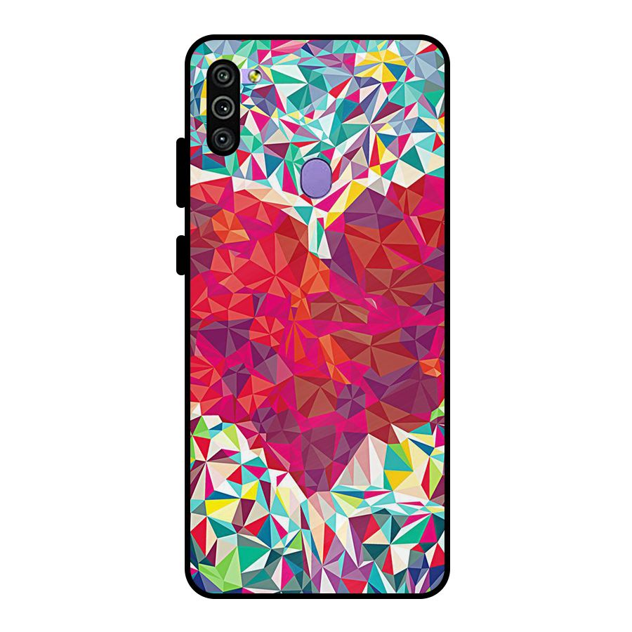 Scrumbled Heart Metal Back Case for Galaxy M11
