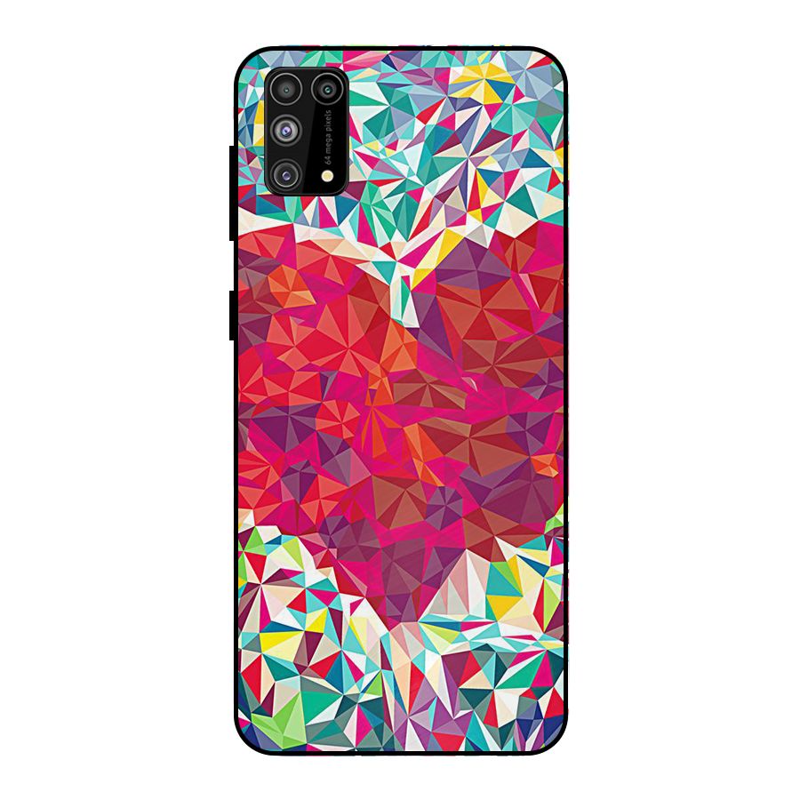Scrumbled Heart Metal Back Case for Galaxy M31