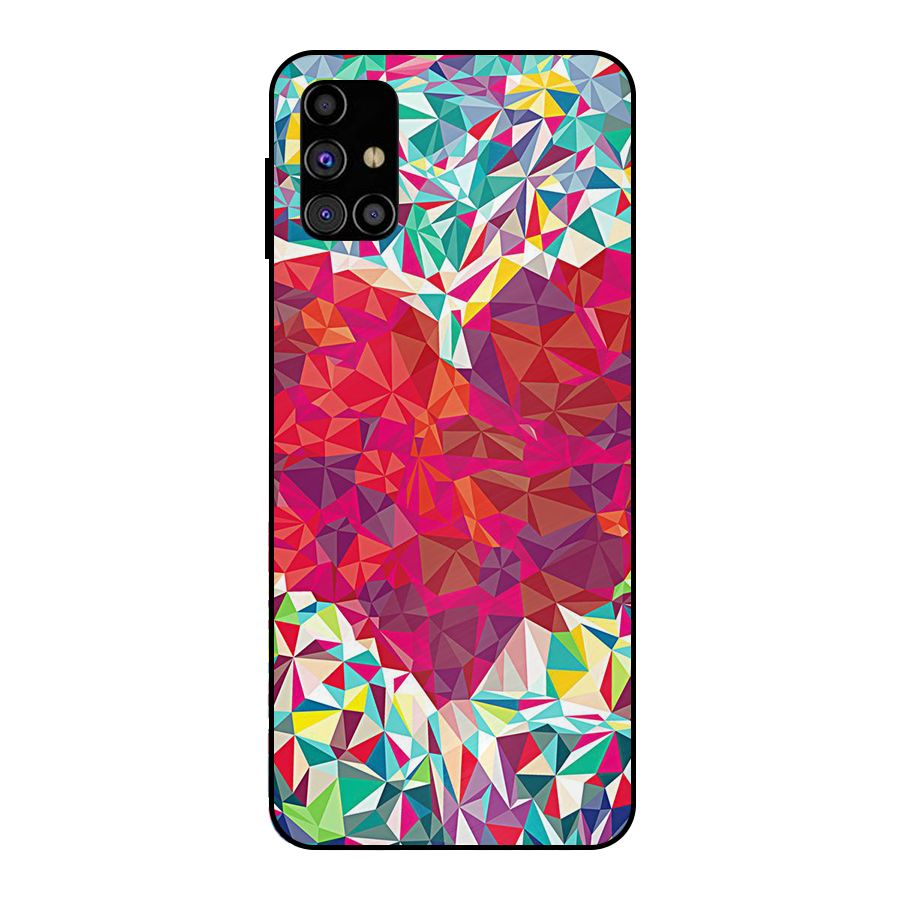 Scrumbled Heart Metal Back Case for Galaxy M31s