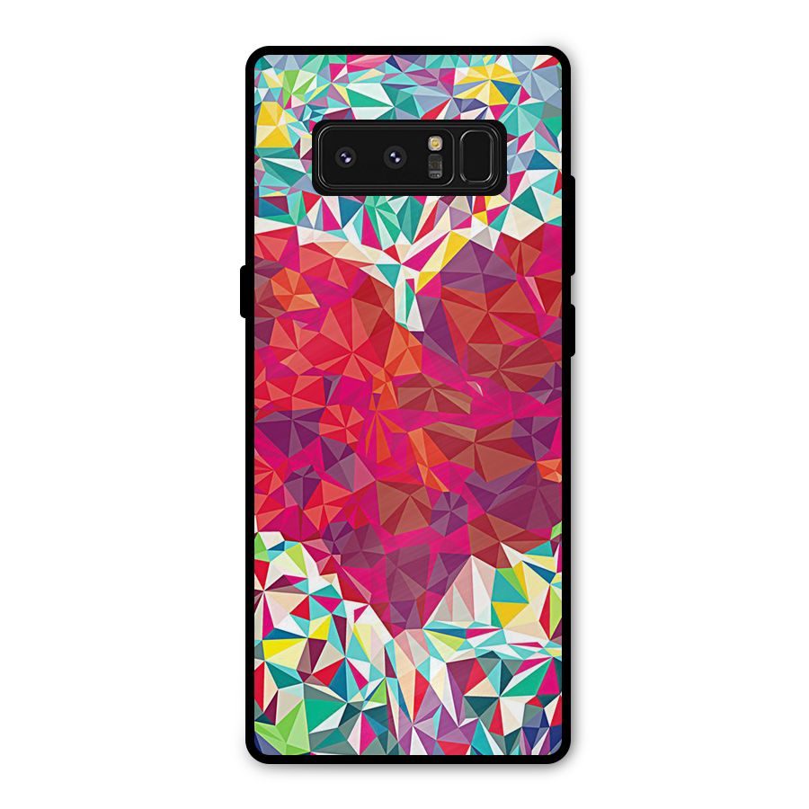 Scrumbled Heart Metal Back Case for Galaxy Note 8