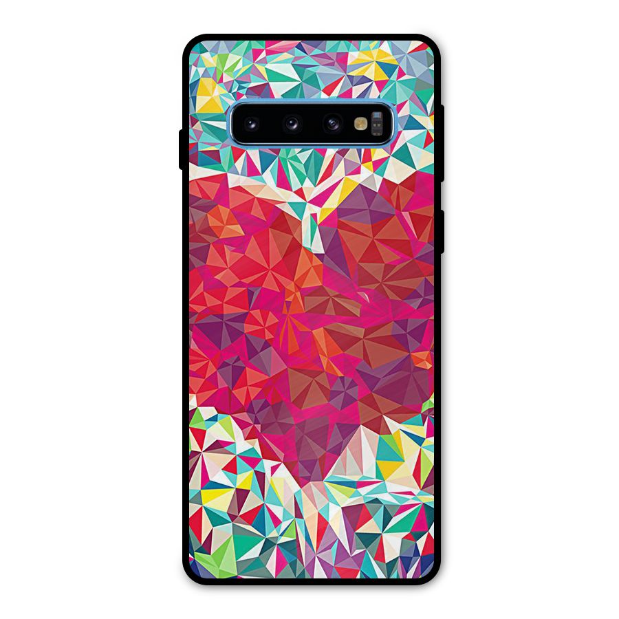 Scrumbled Heart Metal Back Case for Galaxy S10