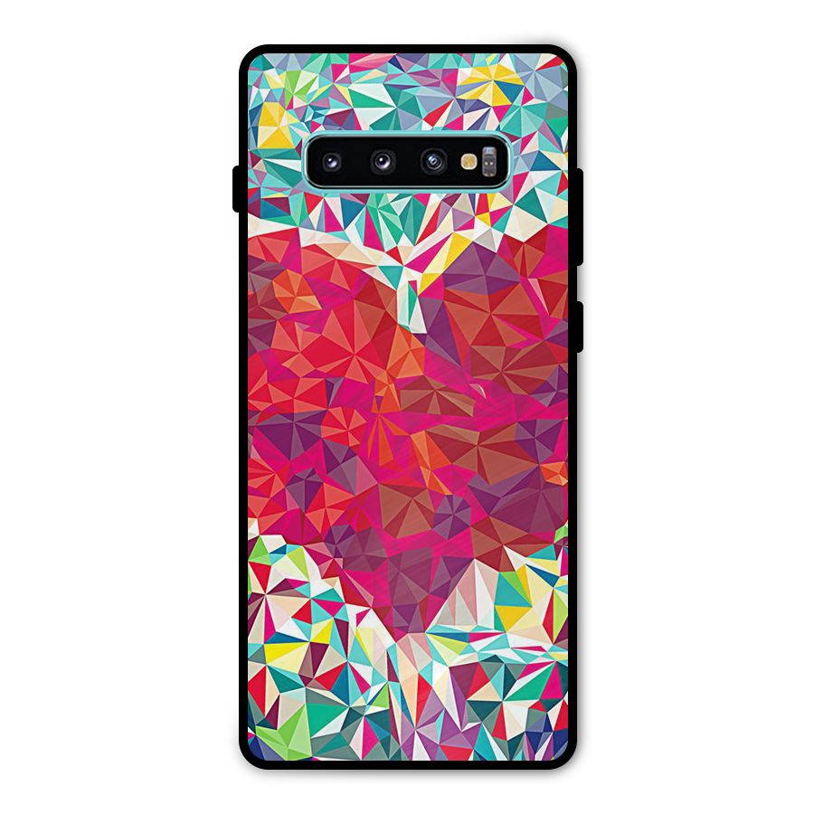Scrumbled Heart Metal Back Case for Galaxy S10 Plus