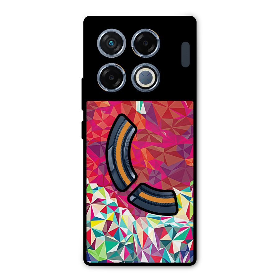Scrumbled Heart Metal Back Case for Infinix GT 20 Pro