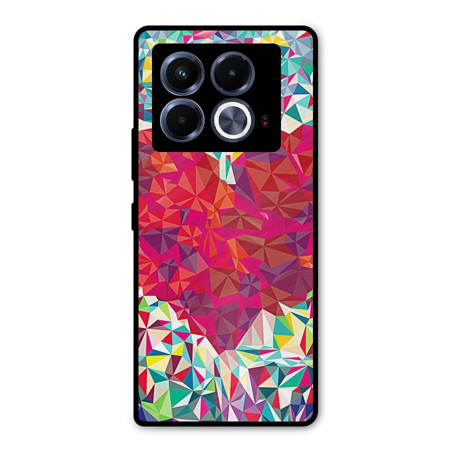 Scrumbled Heart Metal Back Case for Infinix Note 40 5G