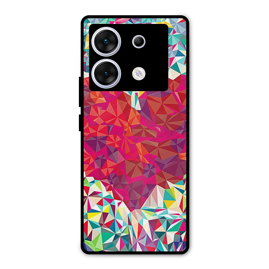 Scrumbled Heart Metal Back Case for Infinix Zero 30 5G