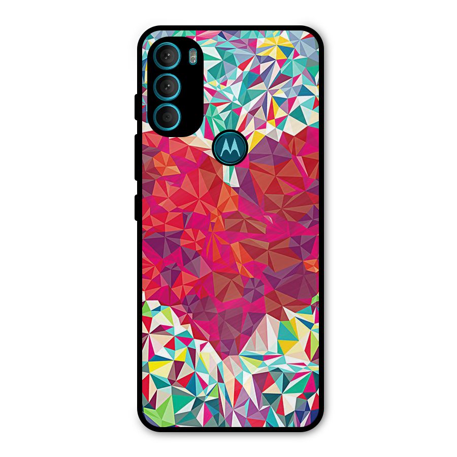 Scrumbled Heart Metal Back Case for Moto G71 5G