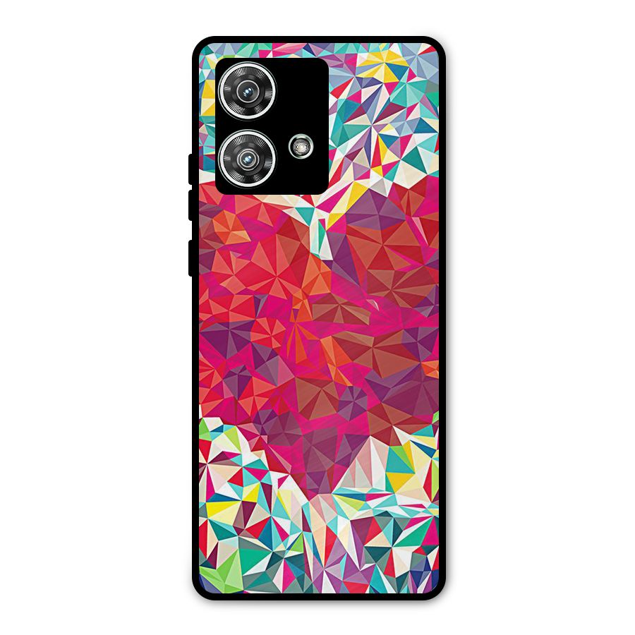Scrumbled Heart Metal Back Case for Motorola Edge 40 Neo