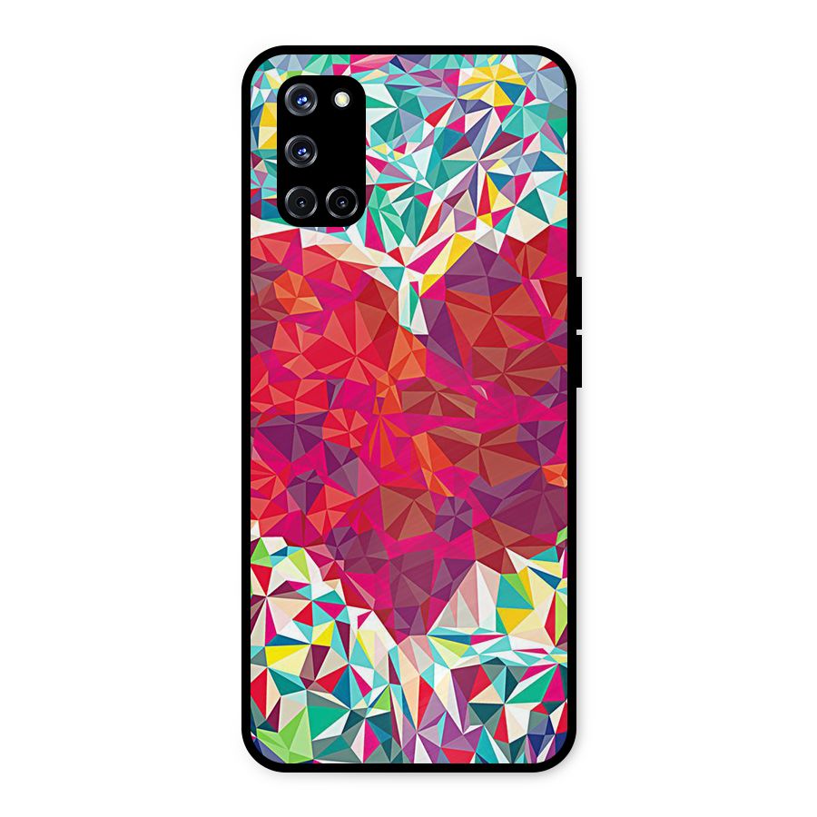 Scrumbled Heart Metal Back Case for Oppo A52