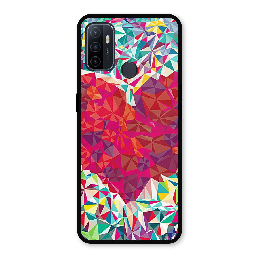 Scrumbled Heart Metal Back Case for Oppo A53