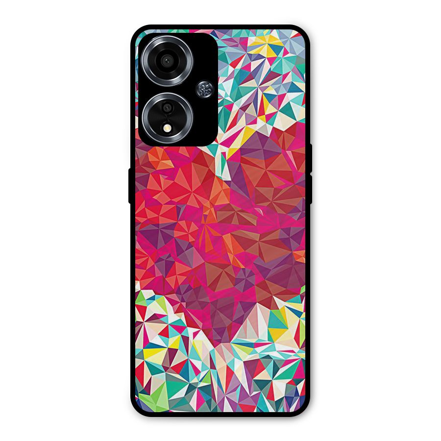 Scrumbled Heart Metal Back Case for Oppo A59