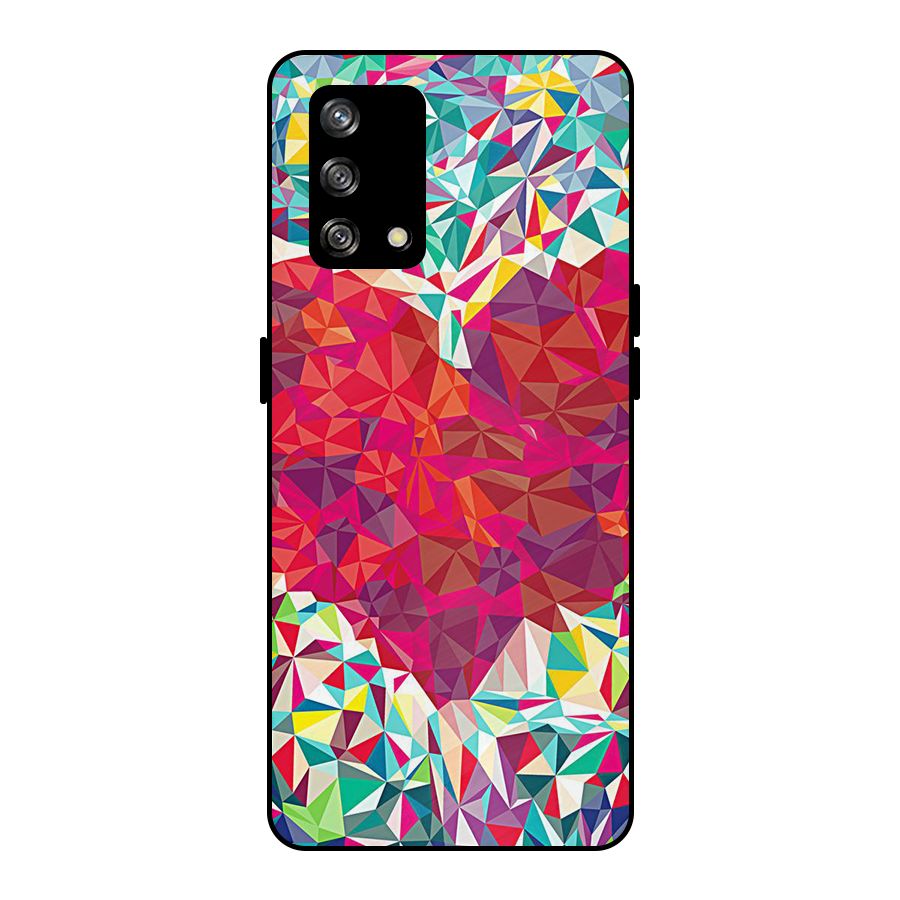 Scrumbled Heart Metal Back Case for Oppo F19