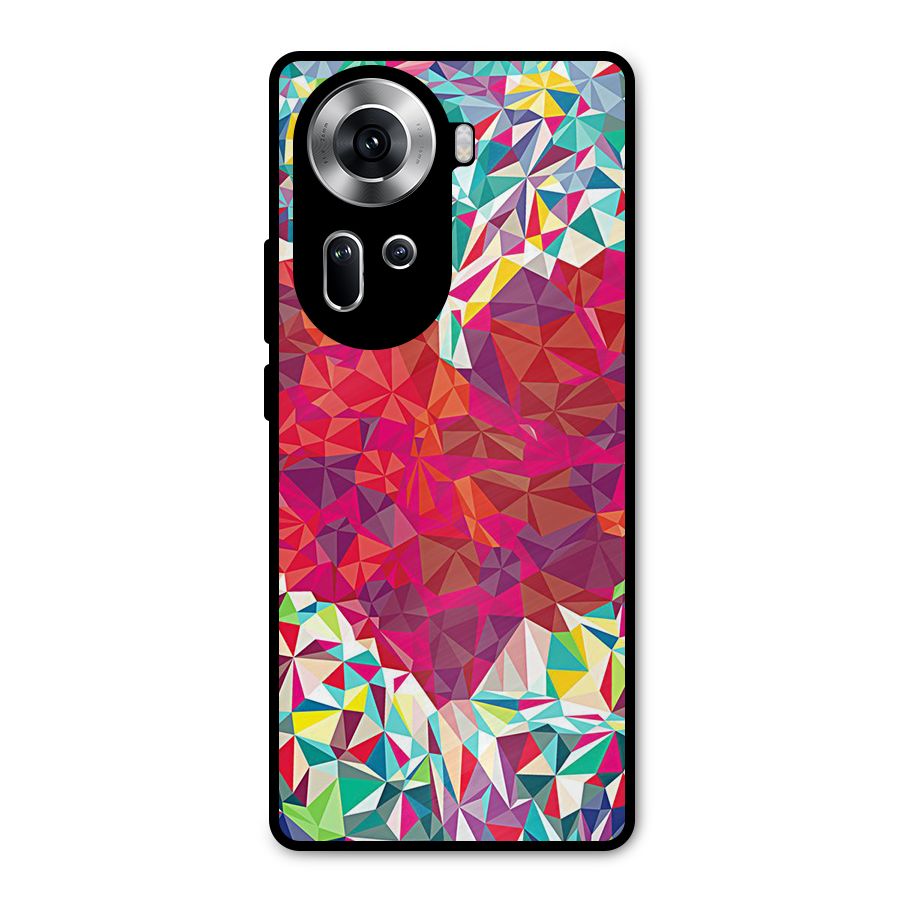 Scrumbled Heart Metal Back Case for Oppo Reno11 5G