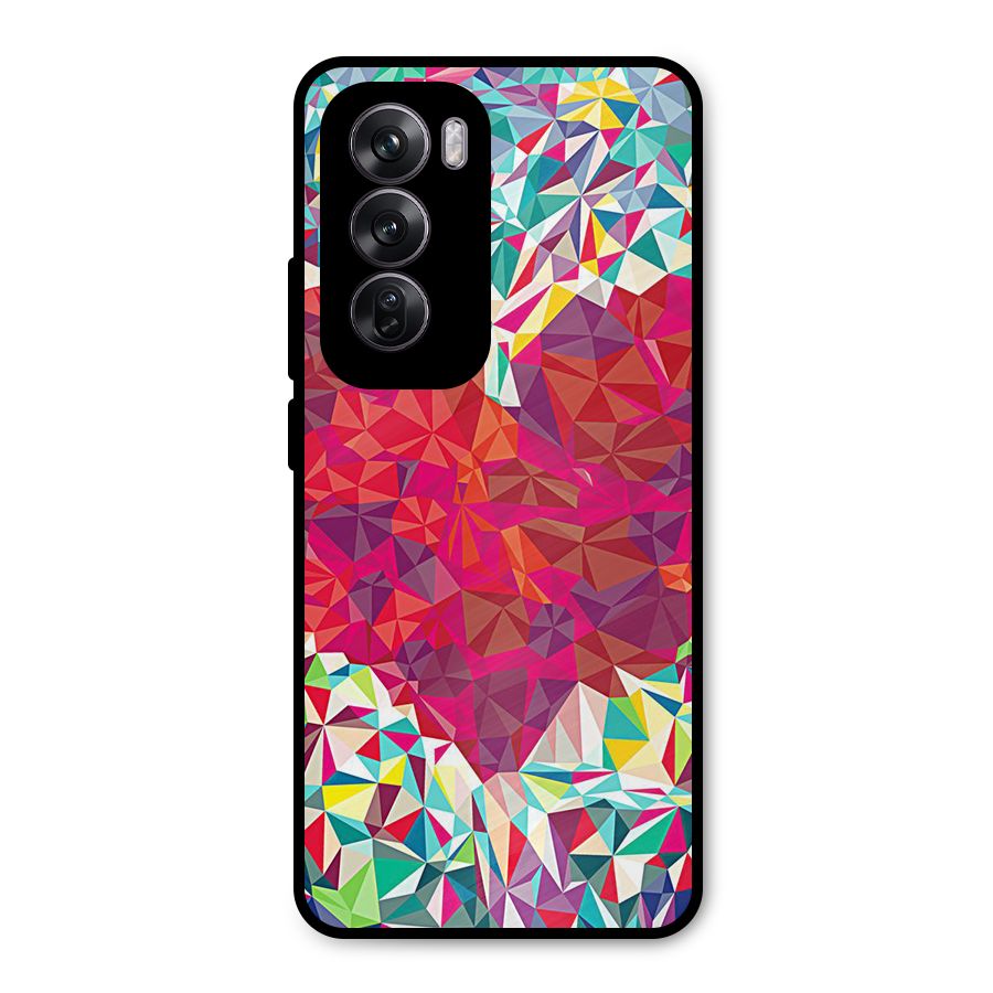 Scrumbled Heart Metal Back Case for Oppo Reno12 Pro