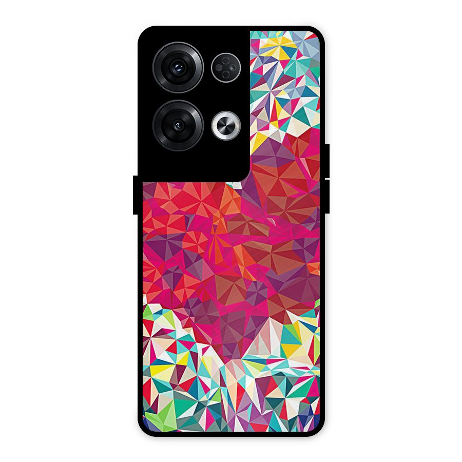 Scrumbled Heart Metal Back Case for Oppo Reno8 Pro 5G