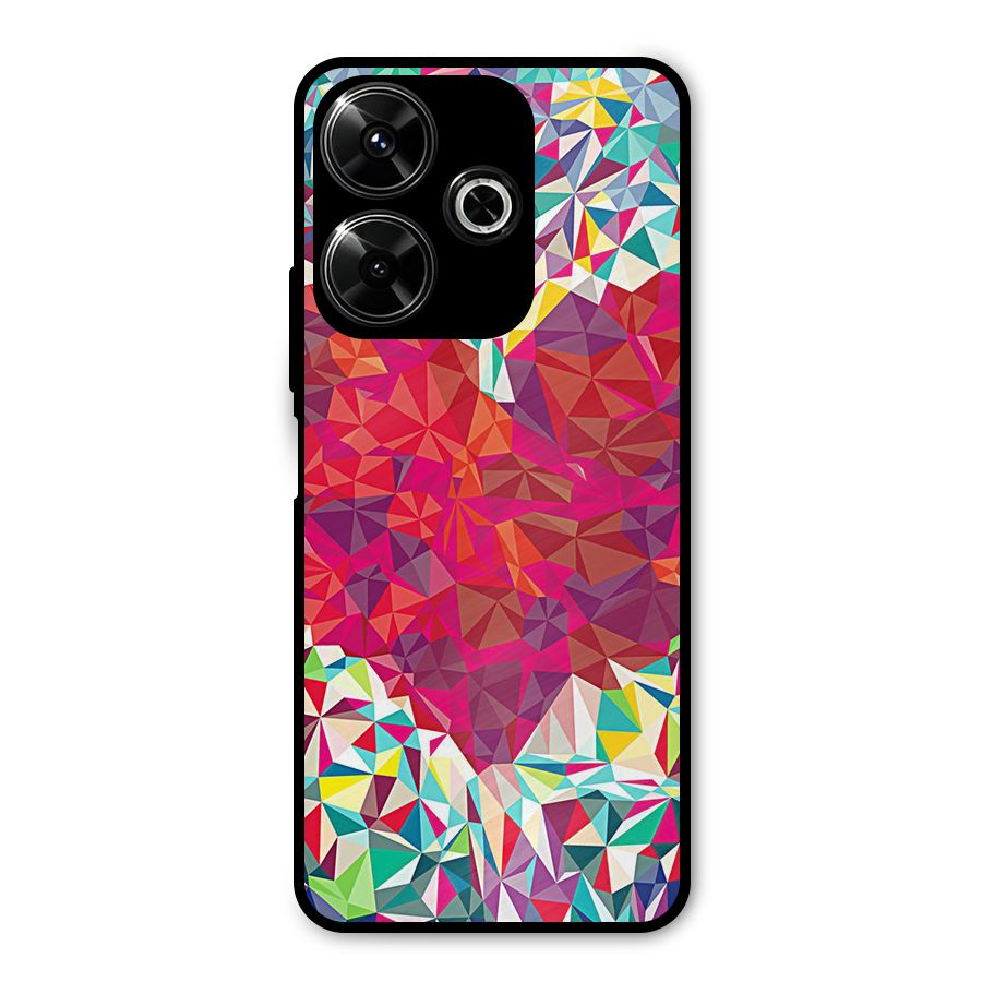 Scrumbled Heart Metal Back Case for Poco M6 Plus