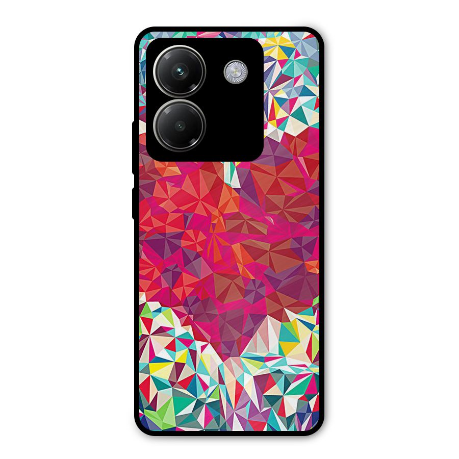 Scrumbled Heart Metal Back Case for Poco M7 Pro 5G