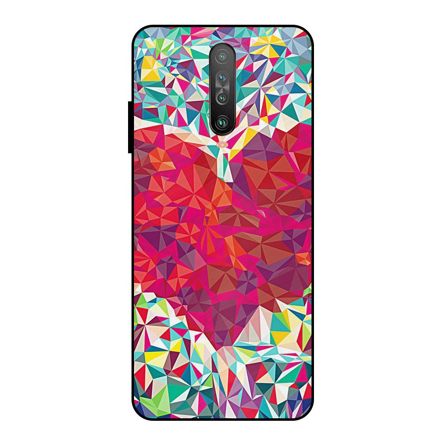 Scrumbled Heart Metal Back Case for Poco X2