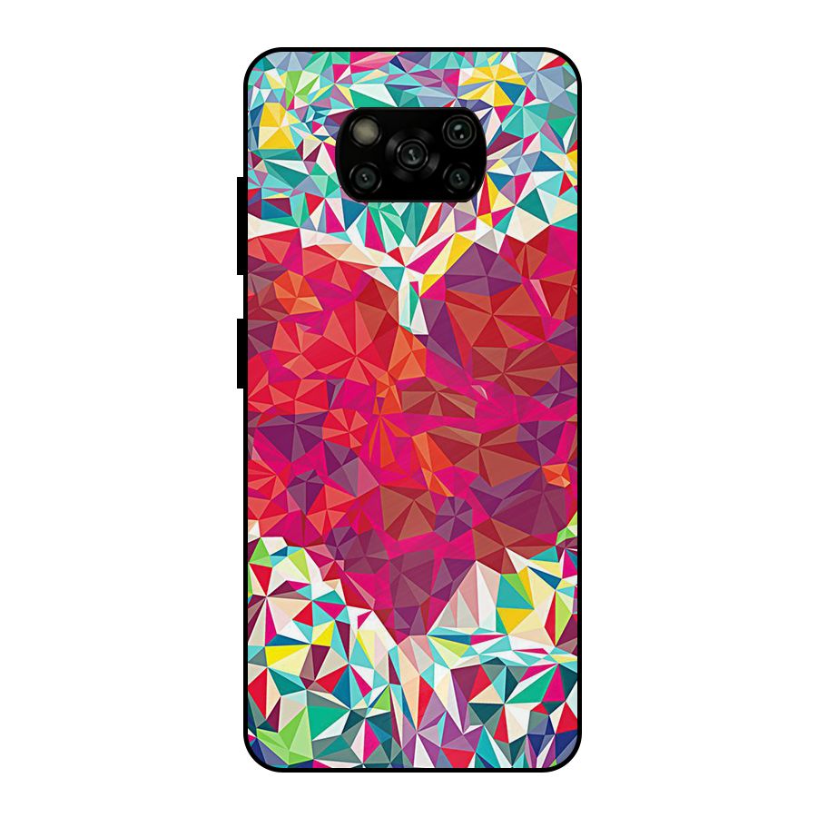 Scrumbled Heart Metal Back Case for Poco X3