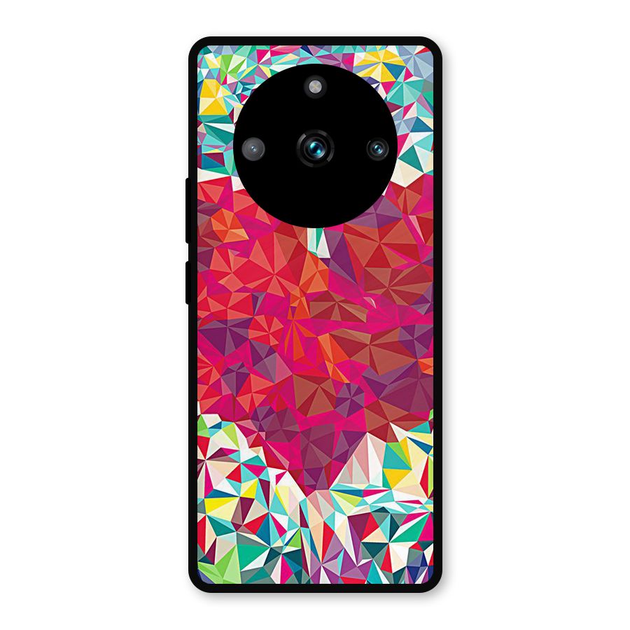 Scrumbled Heart Metal Back Case for Realme 11 Pro Plus