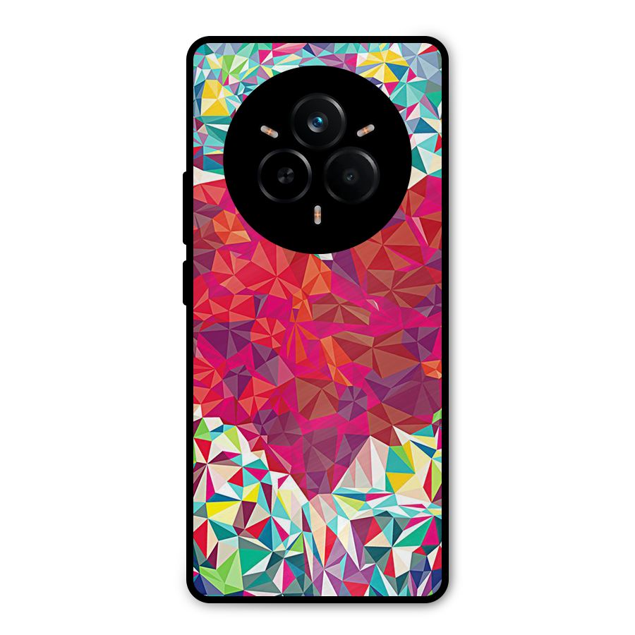 Scrumbled Heart Metal Back Case for Realme 14 Pro