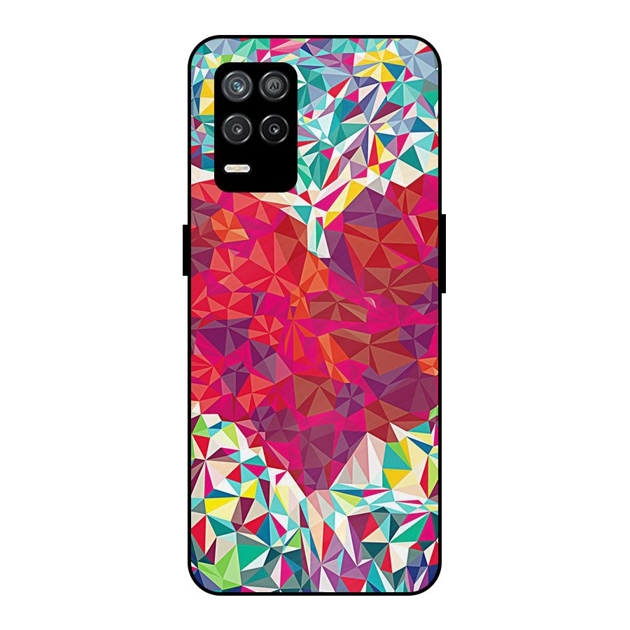 Scrumbled Heart Metal Back Case for Realme 9 5G
